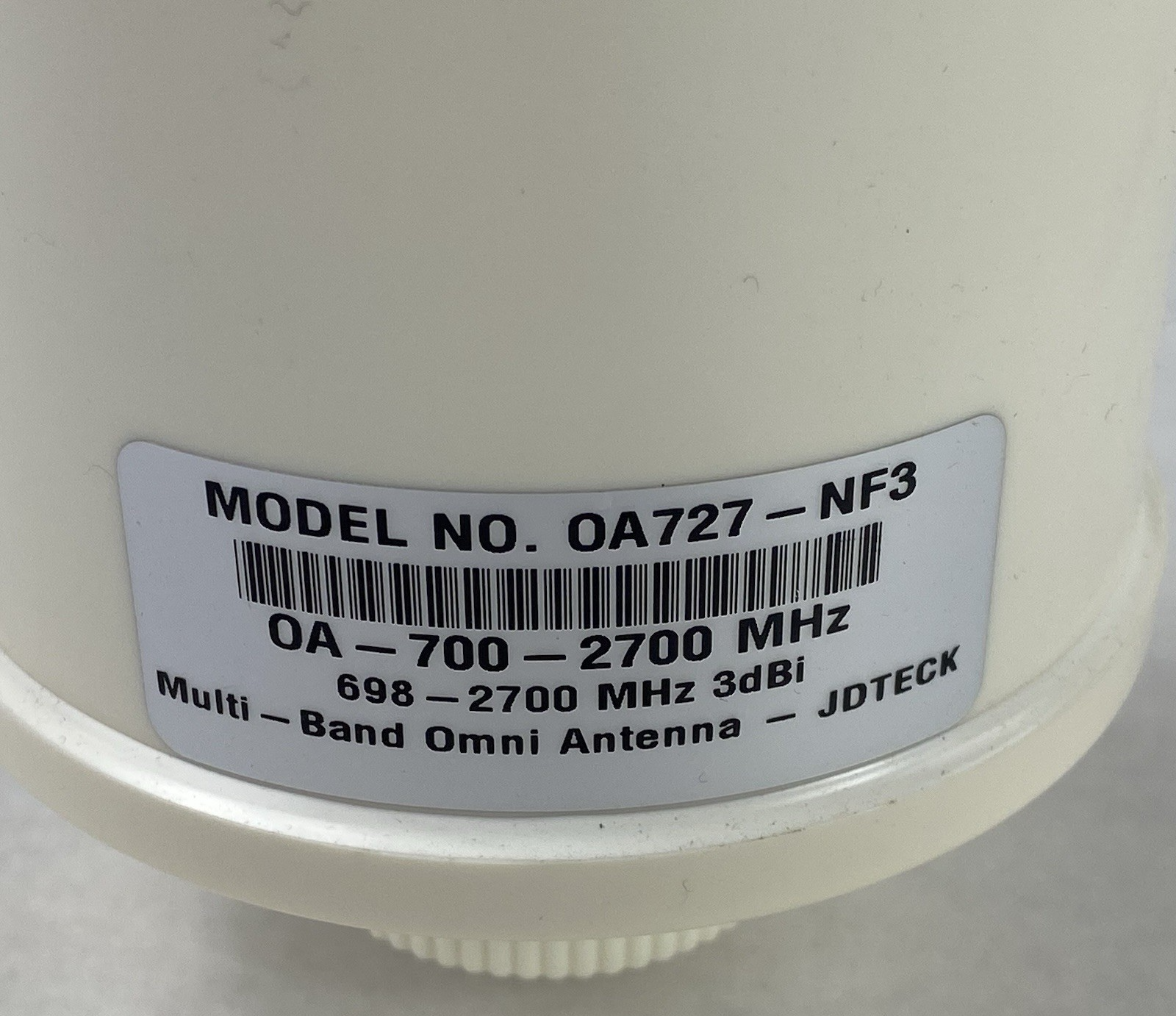 JDTeck Model 0A727-NF3 0A-700-2700 MHz Multi-Band Omni Antenna