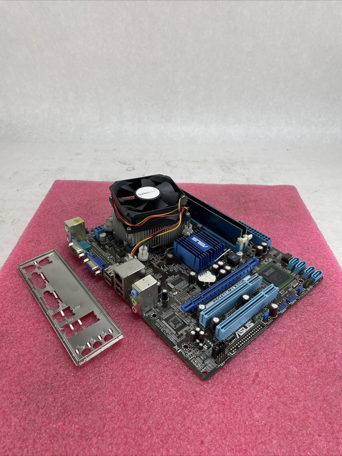 ASUS P5G41T-M Motherboard Intel Core 2 Duo E7500 2.93GHz 4GB RAM w/Shield