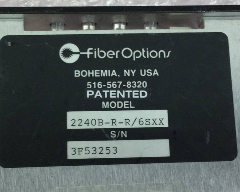 Fiber Options Fiber Optic RX  LEVEL/LOSS  2240B-R-R/6SXX   Untested
