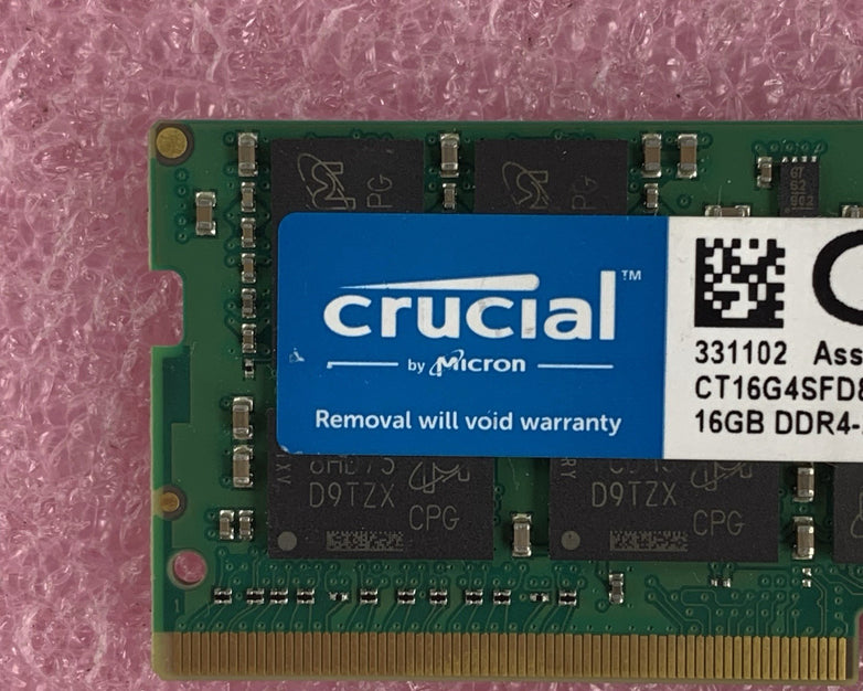 Crucial CT16G4SFD824A.C16FDD1 16 GB 1x16GB RAM DDR4 2400MHz Laptop Memory Ram
