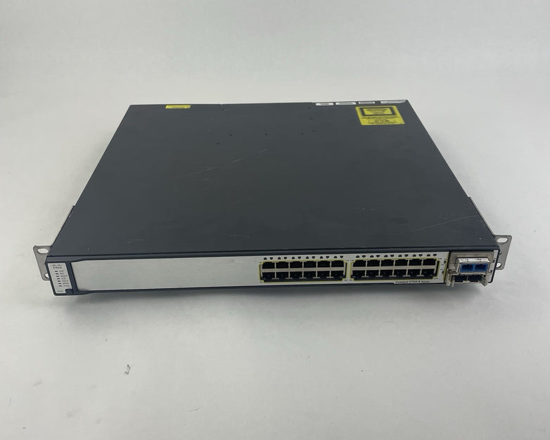 Cisco Catalyst WS-C3750E-24TD-S V02 24-Port Network Ethernet Switch - Tested