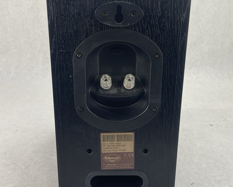 Klipsch RB51 REF IV Home Stereo Bookshelf Speaker Missing Grill