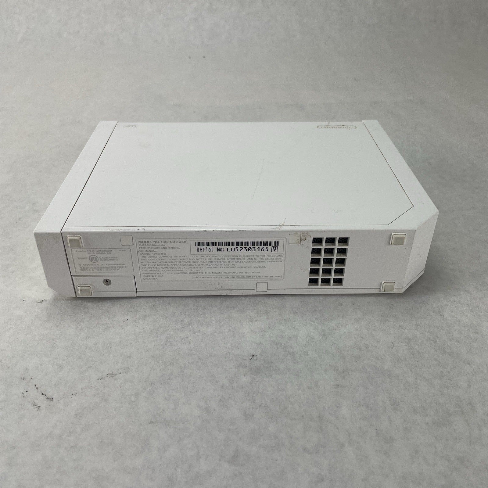 Nintendo Wii RVL-001 White Tested & Reset Console Only No Cords5