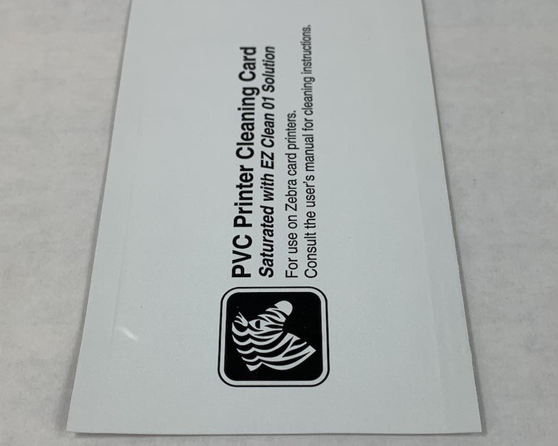 Zebra 800104-001 PVC Printer Cleaning Card for Zebra Card Printers (Lot of 13)
