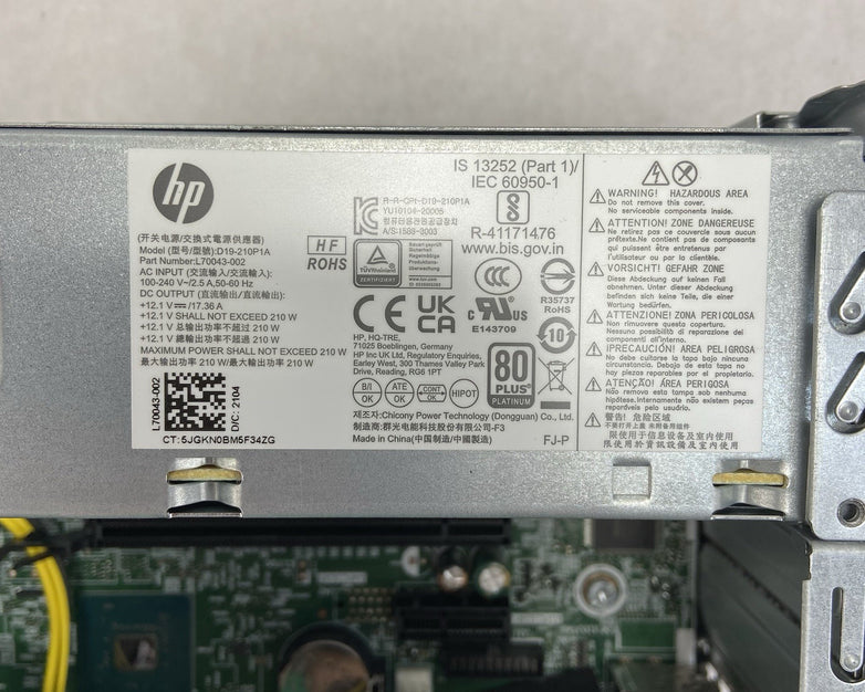 HP ProDesk 400 G7 SFF Intel Core i5-10500 3.1GHz 16GB RAM No HDDOS