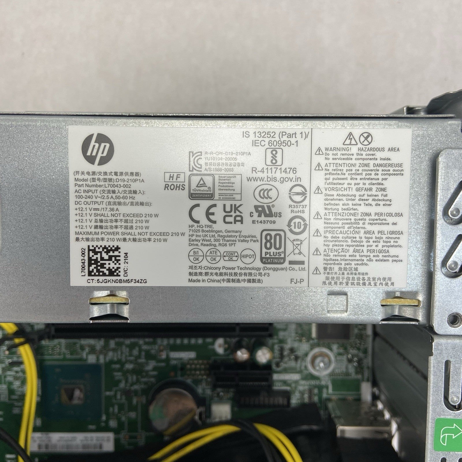 HP ProDesk 400 G7 SFF Intel Core i5-10500 3.1GHz 16GB RAM No HDDOS9