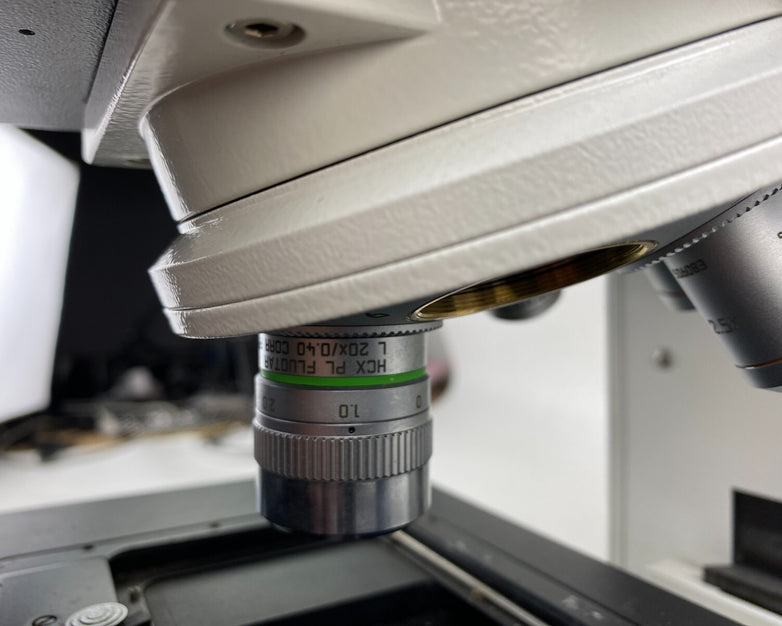 Leica DM6000M Microscope w/ Objectives Power Supplies Clemex Camera