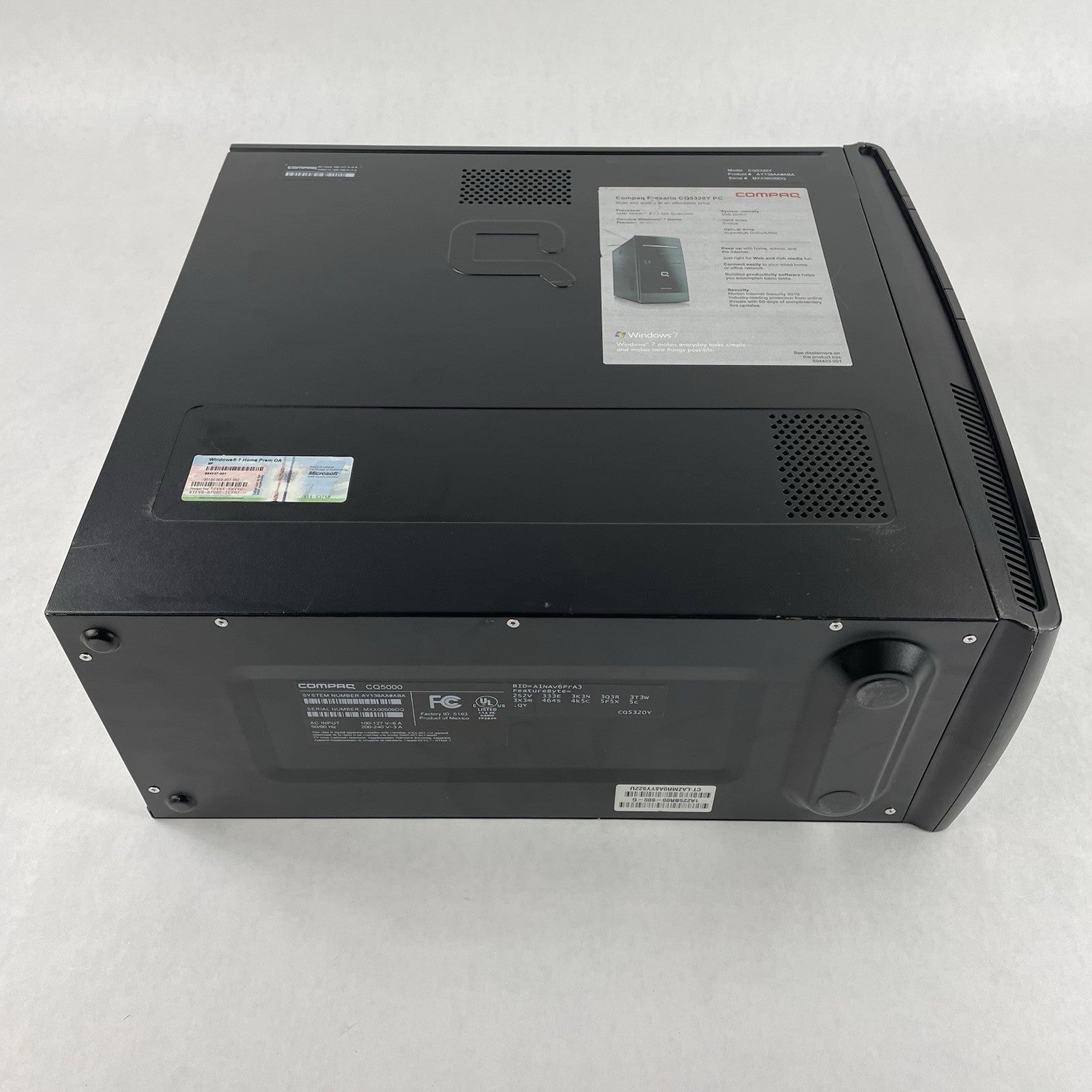 Compaq Presario CQ5320Y MT AMD Athlon 2 x2 240 2.80 GHz 3 GB RAM No HDD/OS9
