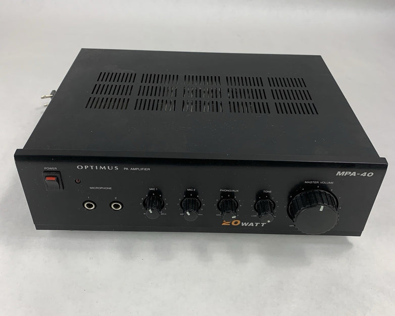 Optimus MPA-40 20W Public Address and Mono Mixer Amplifier 32-2001
