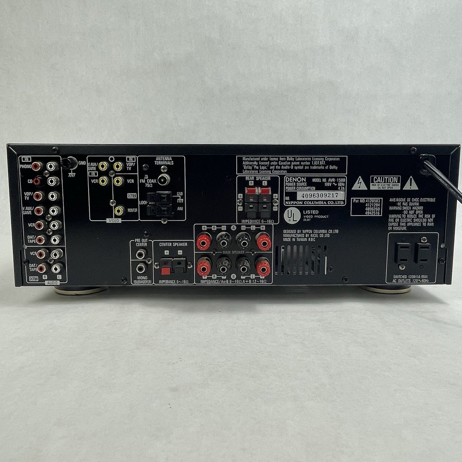 Denon AVR-150 Receiver Precision Audio Component/AV Surround  No Remote