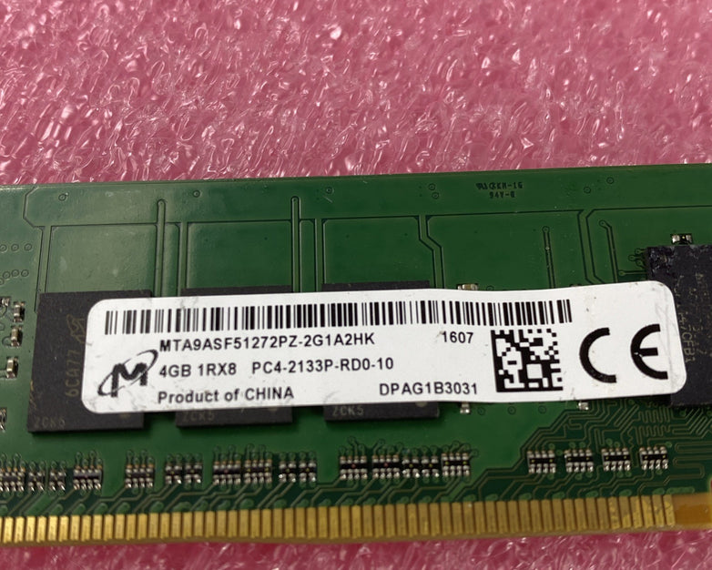Micron 4GB DDR4 PC4-2133P Server Ram MTA9ASF51272PZ-2G1A2HK - Lot of 2