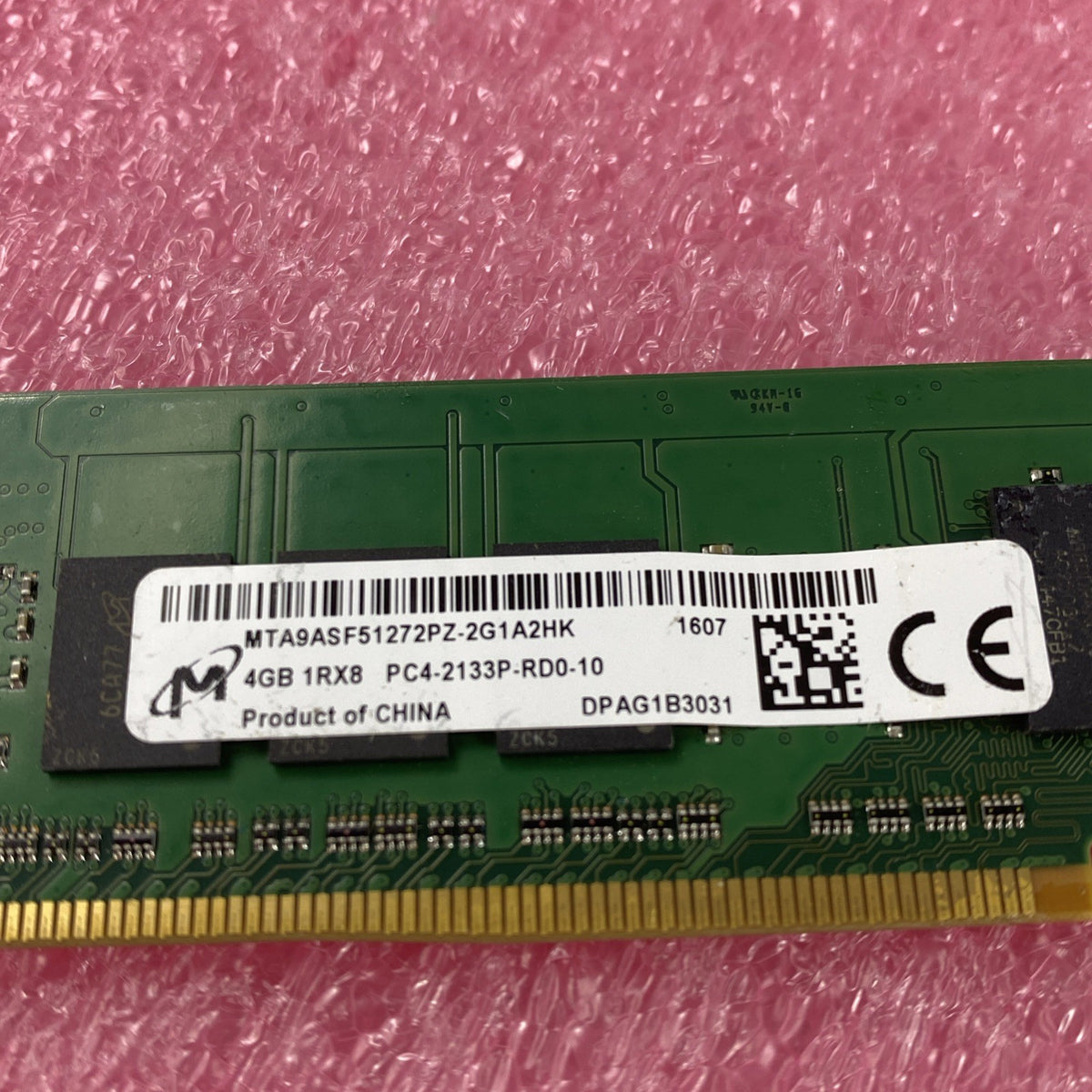 Micron 4GB DDR4 PC4-2133P Server Ram MTA9ASF51272PZ-2G1A2HK - Lot of 29
