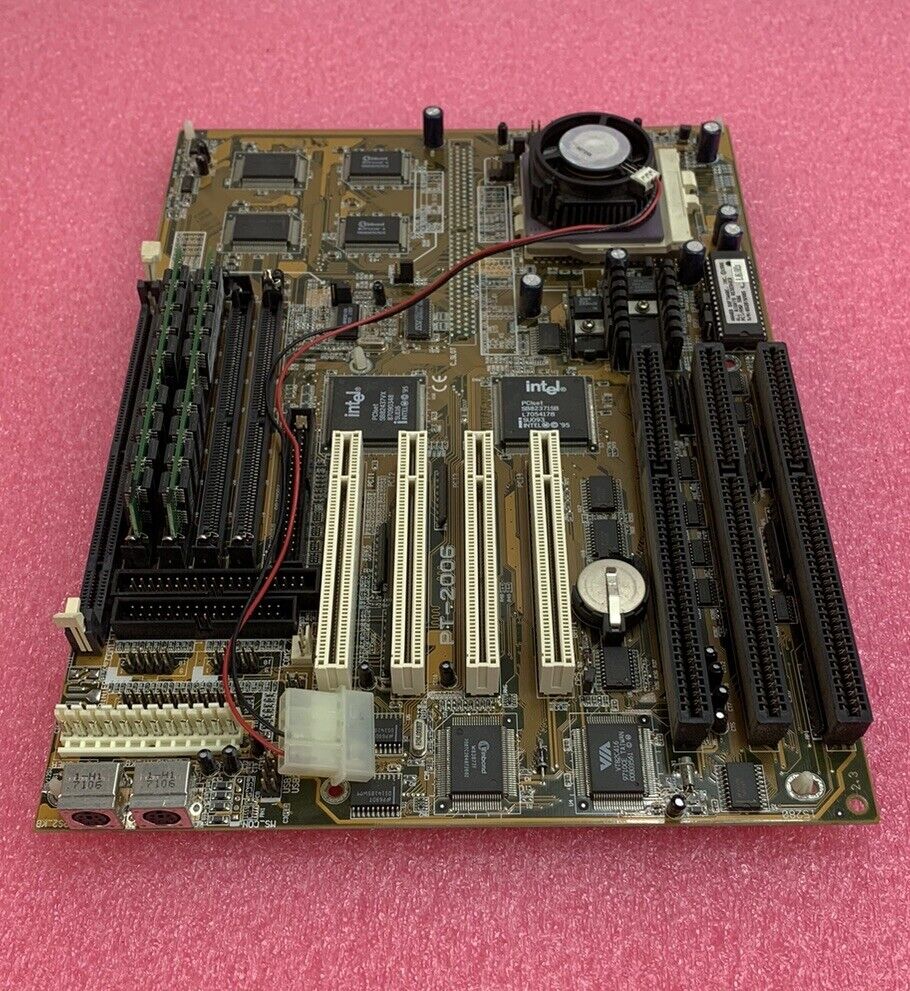 Asus PT-2006 Motherboard Intel Pentium 166MHz 16MB RAM No Shield
