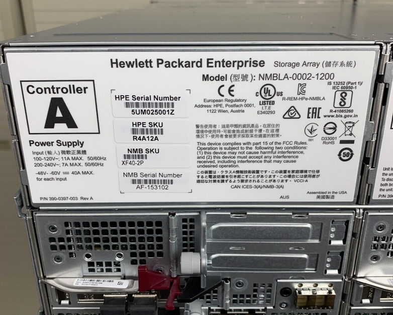 HPE Nimble Array NMBLA-0002-1200 Box Opened No Drives or Caddies