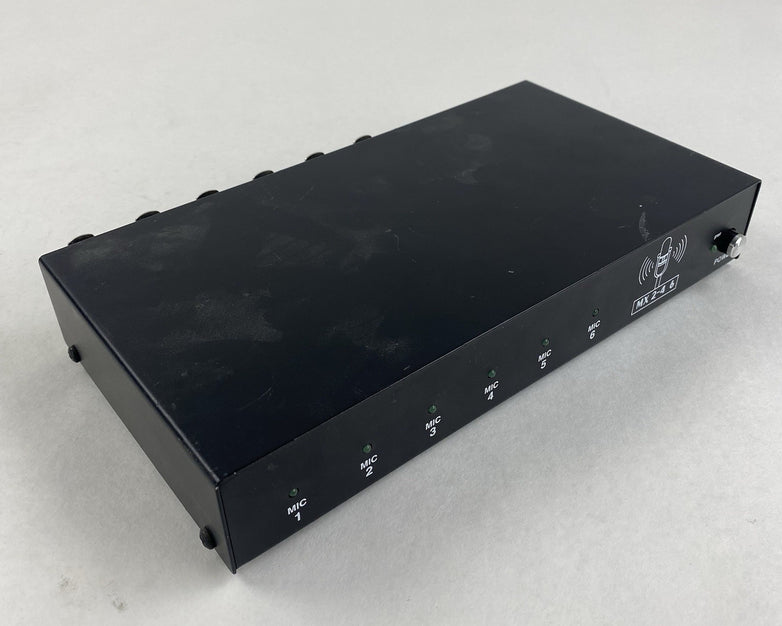 BIS MX 2-4 6 Input Audio Mixer No AC Adapter Untested