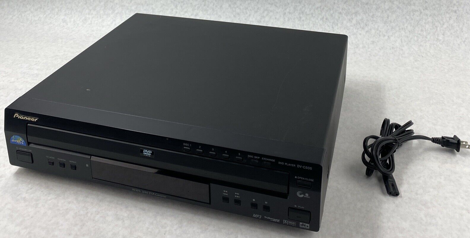 Pioneer DV-C505 5 Disc DVD CD Player Home Theater Tested NO REMOTE