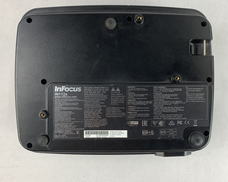 InFocus IN112a DLP Lamp Projector 1775 Lamp Hours - No Remote