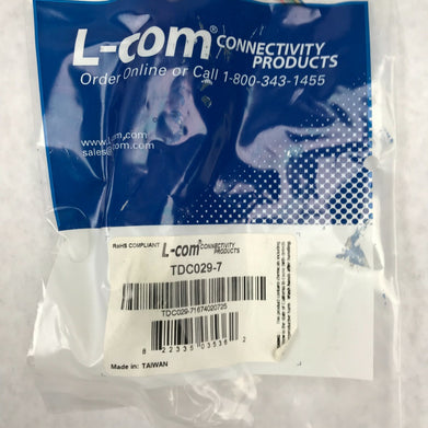 L-Com TDC029-7 Flat Modular Cable RJ12 Tinned End 7.0 ft (Lot of 9)