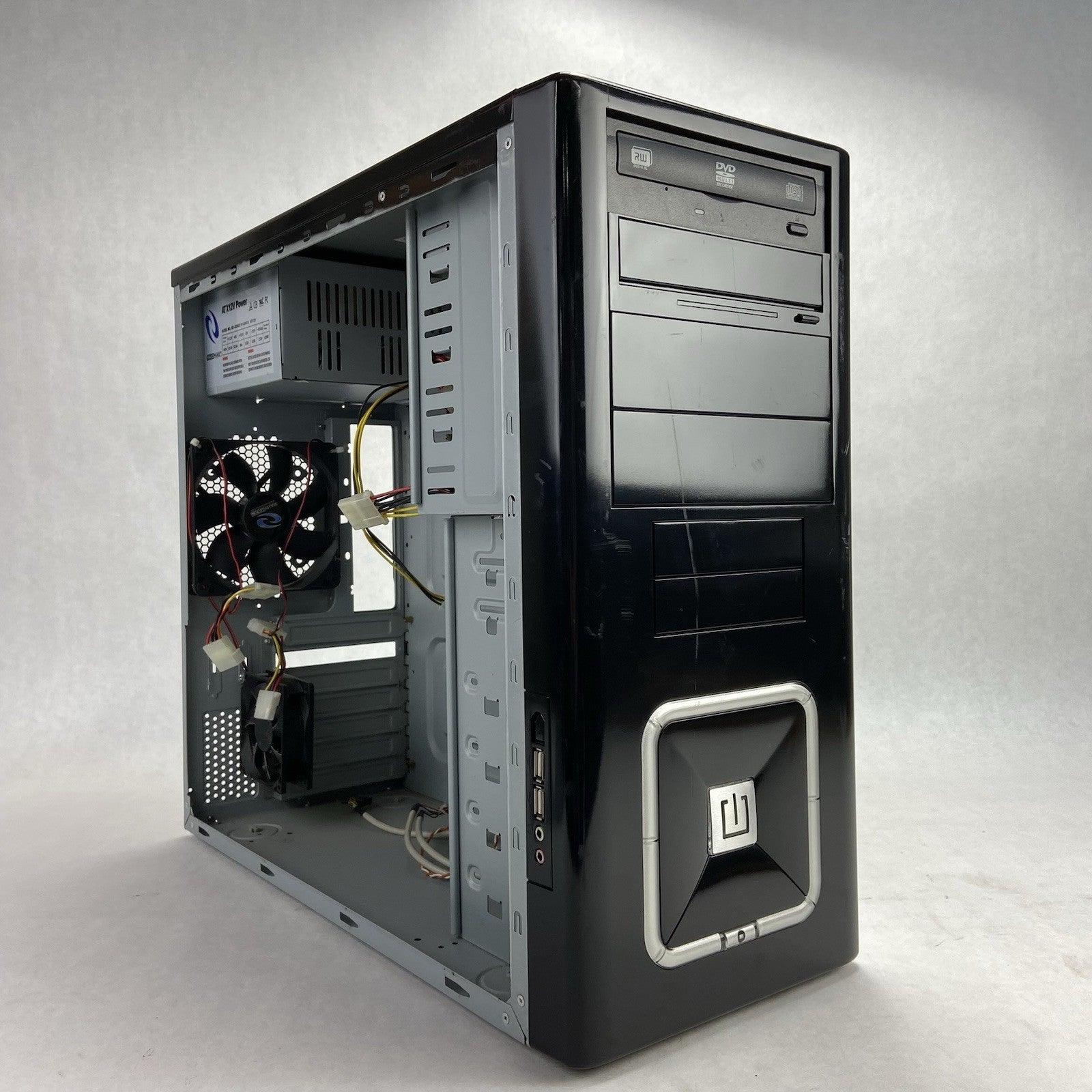 RaidMax 02 ATX-302BP Mid Tower Computer Case RaidMax RX-420KS 420W PSU11