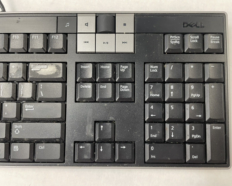 Dell Y-U0003-DEL5 USB Multimedia Keyboard W/ 2 USB Ports U473D Lot of 5