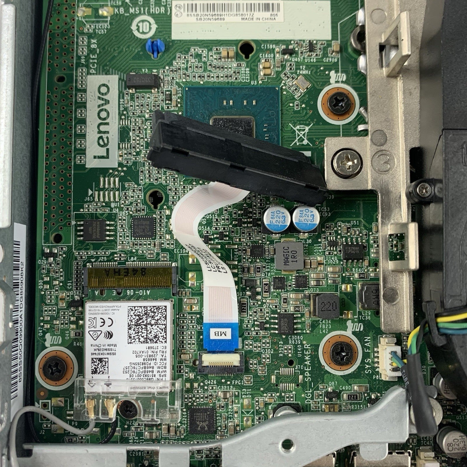 Lenovo M910q i5-7500T 2.7 GHz 8 GB RAM No SSD/HDD No OS No AC Adapter No Ant11