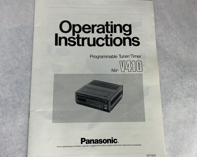 Panasonic NV-V410 Programmable Tuner/Timer