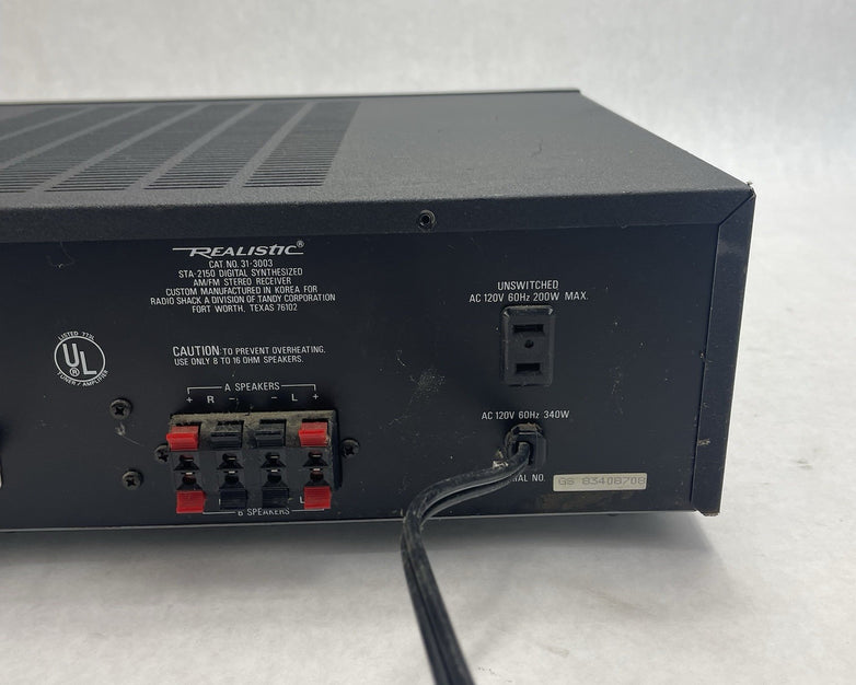 Realistic STA-2150 Receiver  Tested