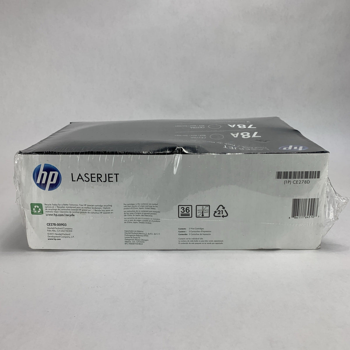 HP LaserJet 78A CE278A  Black Toner Cartridges for Laserjet Pro P1566 - Two pack3