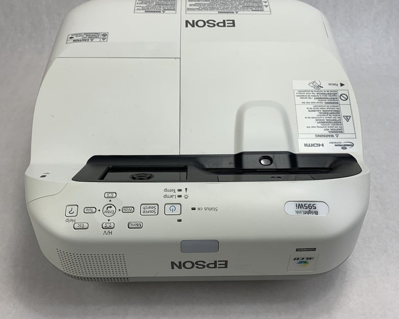 Epson H599A BrightLink 595Wi LCD Lamp Projector 1153 Lamp Hours No Remote