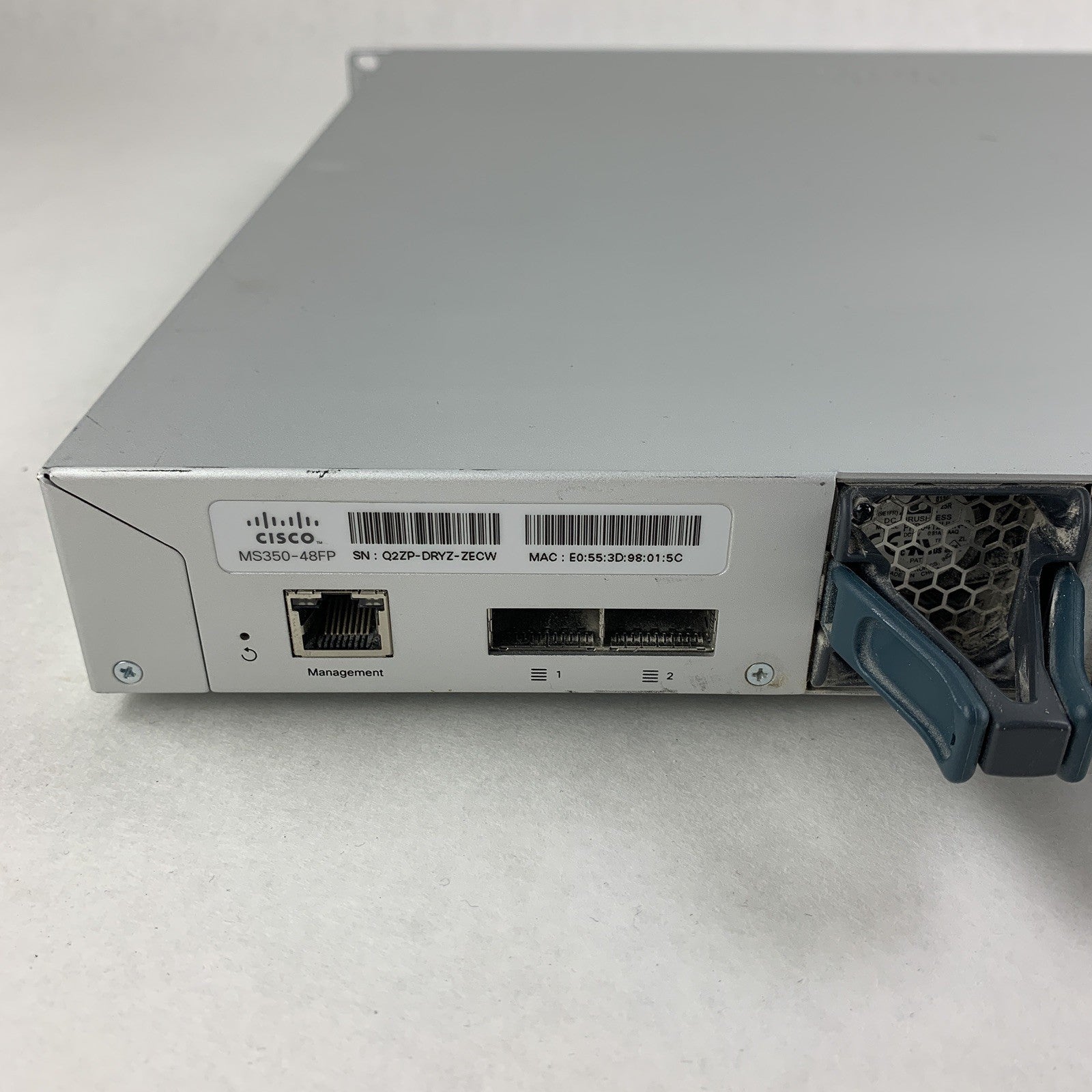 Cisco Meraki MS350-48FP-HW 48-Port PoE Managed Ethernet Switch Tested Reset
