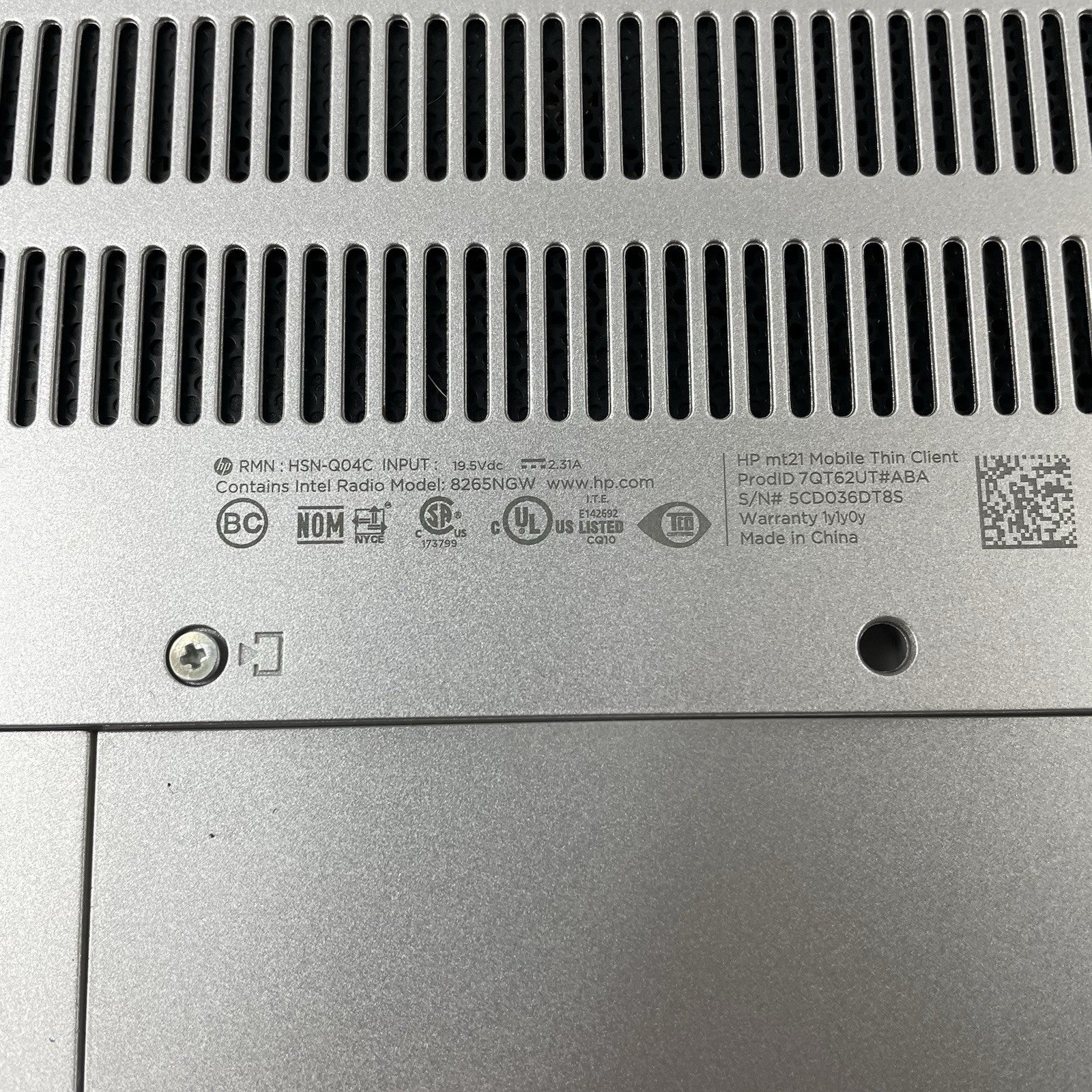 HP mt21 Client 14" Celeron 3867U 1.80 GHz 8 GB RAM No SSD/OS/AC - Hinge Cover15