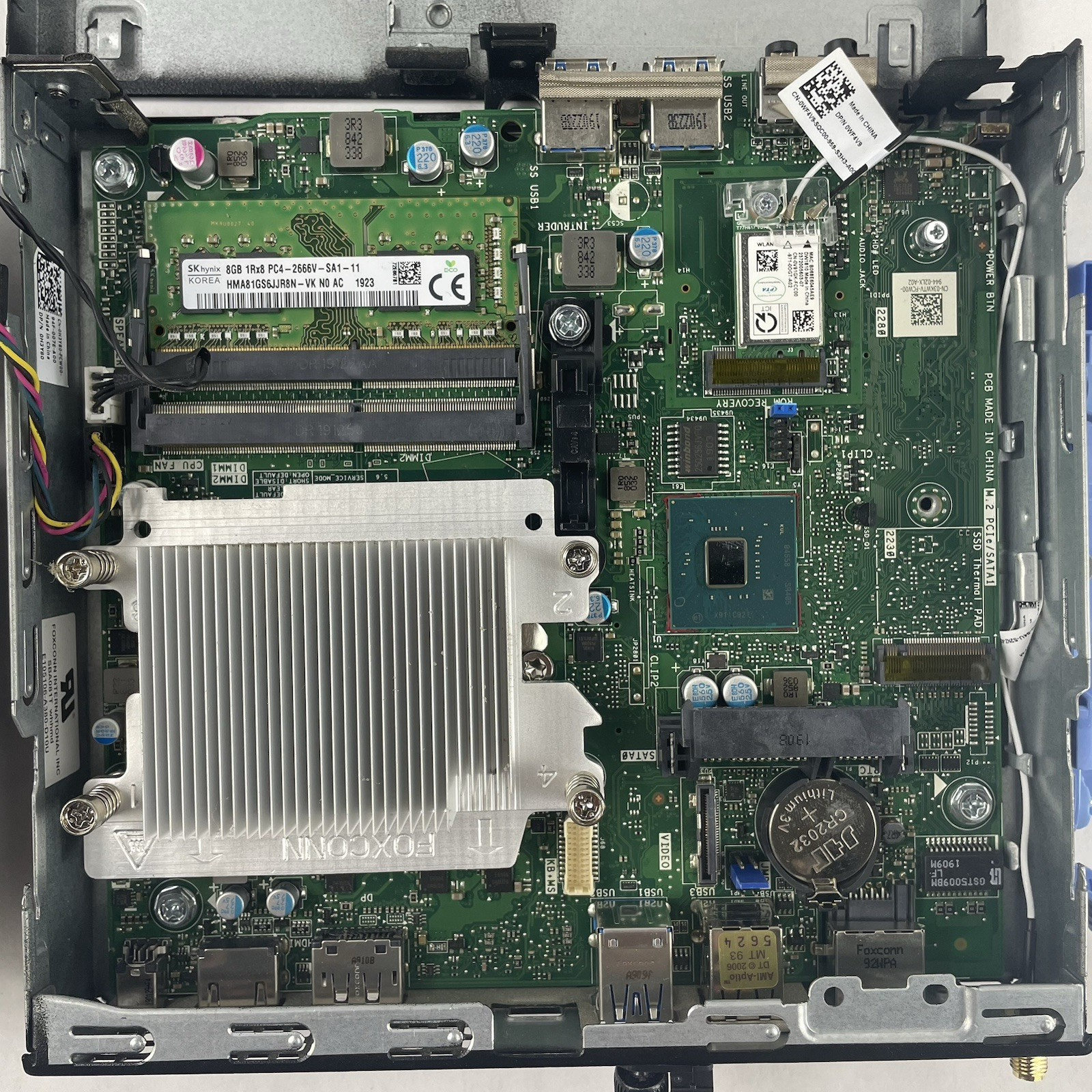 Dell Optiplex 3060 Micro i3-8100T 3.10 GHz 8 GB RAM W/AC No SSD/OS/Antenna14