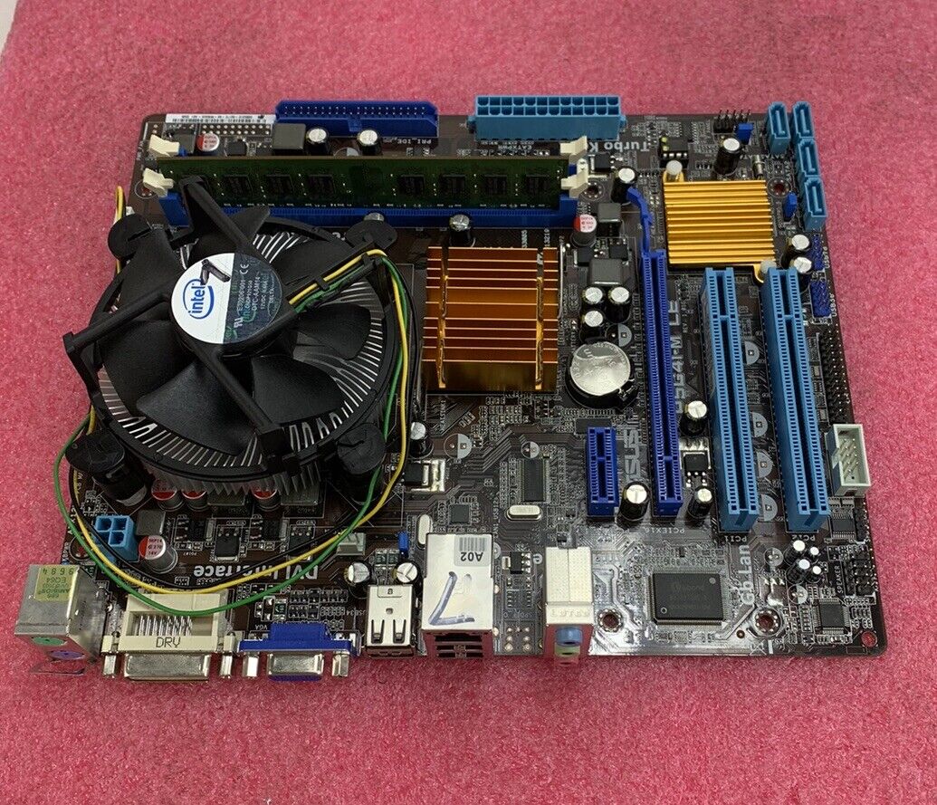 ASUS P5G41-MLE Motherboard Intel Celeron 430 1.8GHz 2GB RAM w/ Shield