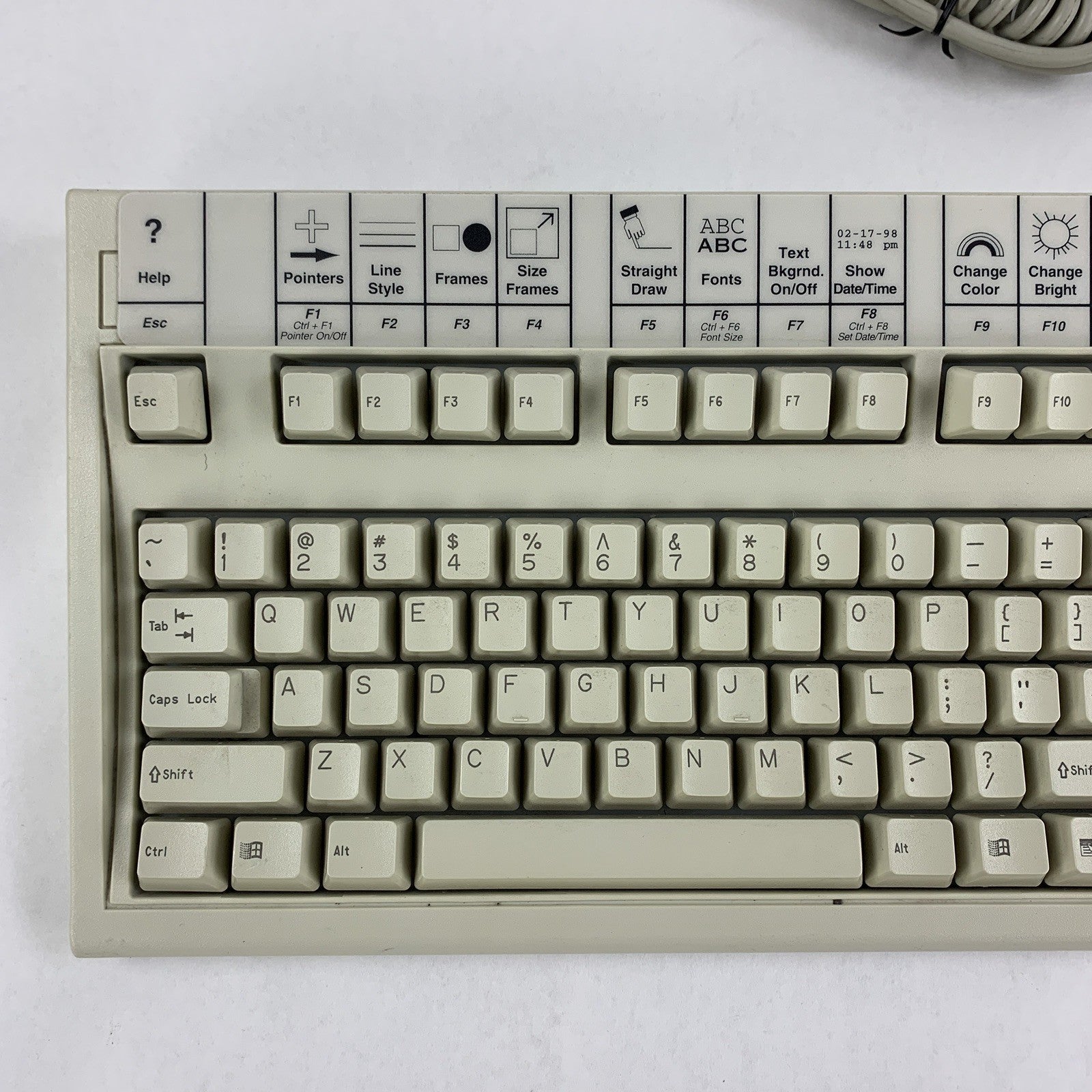 Keytronic E03600QL-C Wired Keyboard AT Clicky Mechanical Vintage Tested