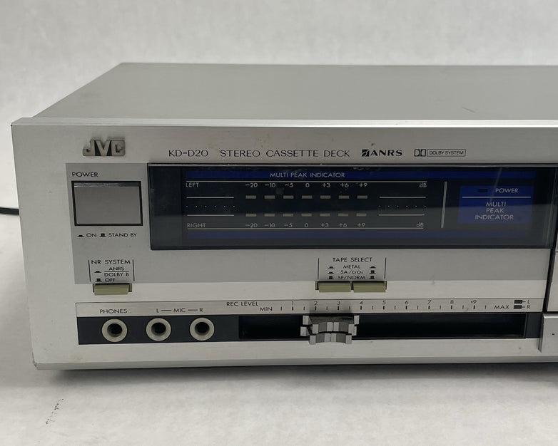 JVC KD-D20J Stereo Cassette Deck Tested For Parts