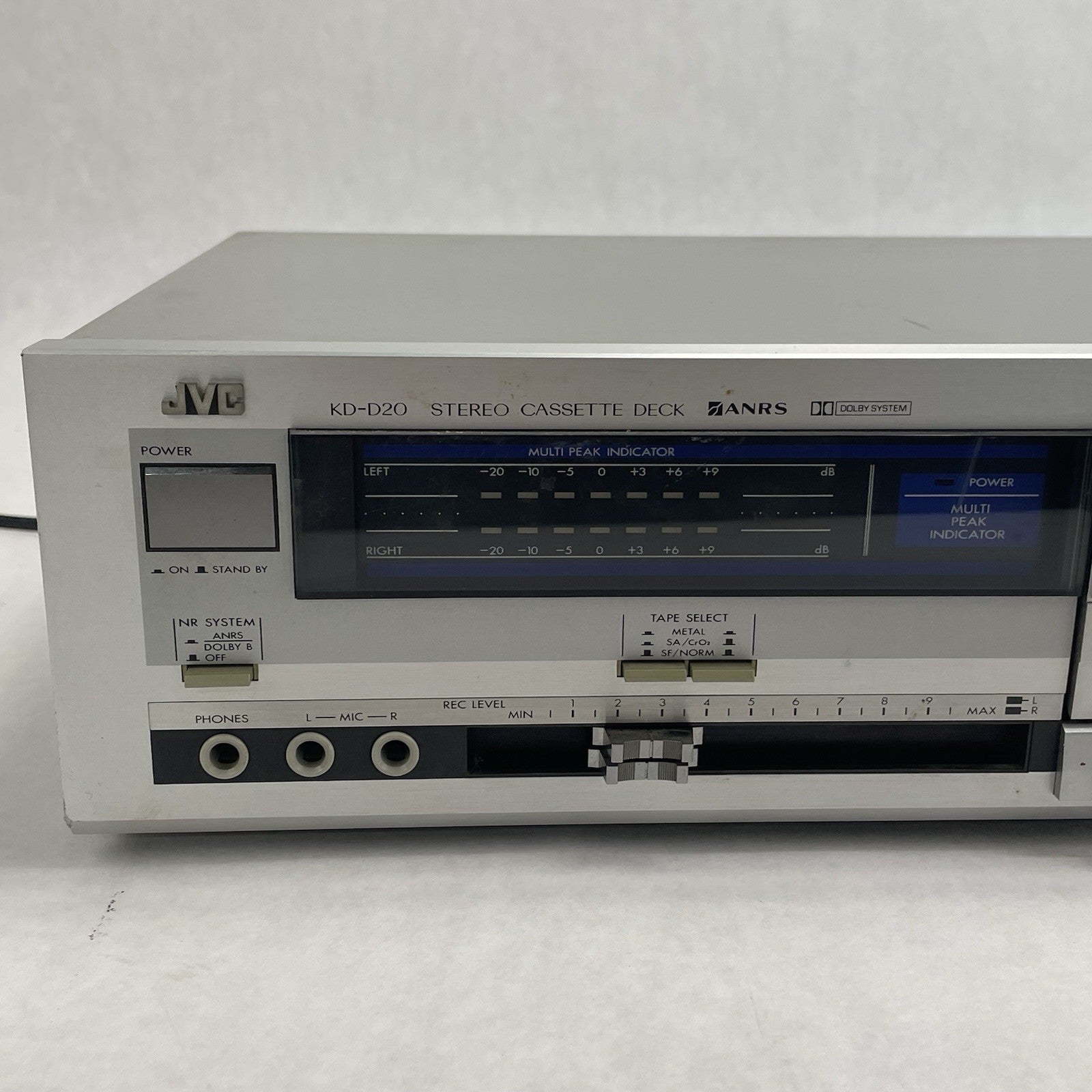 JVC KD-D20J Stereo Cassette Deck Tested For Parts2