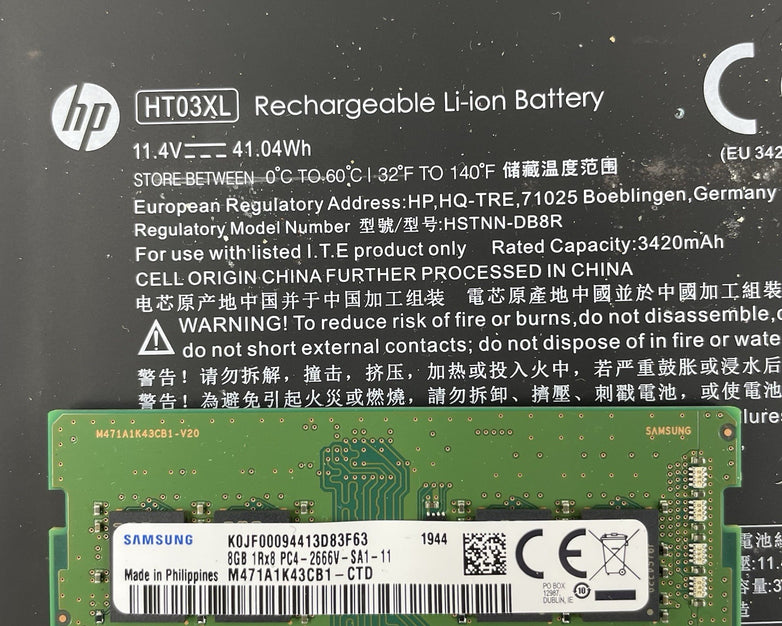 HP 255 G7 15.6" Ryzen 3 2200U 2.50 GHz 8 GB RAM No SSD/OS/AC - READ