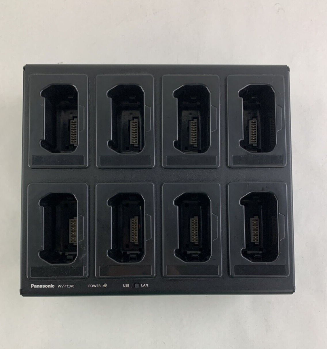 Panasonic WV-TC370 8-Bay Multi Charger Power Tested No Power Supply