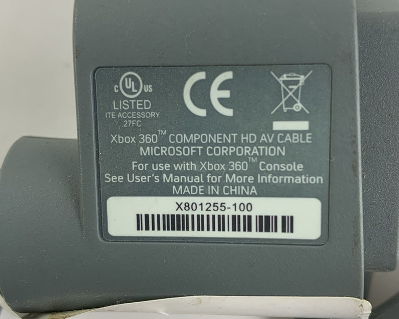 Microsoft Xbox 360 Component HD AV Cable - Untested