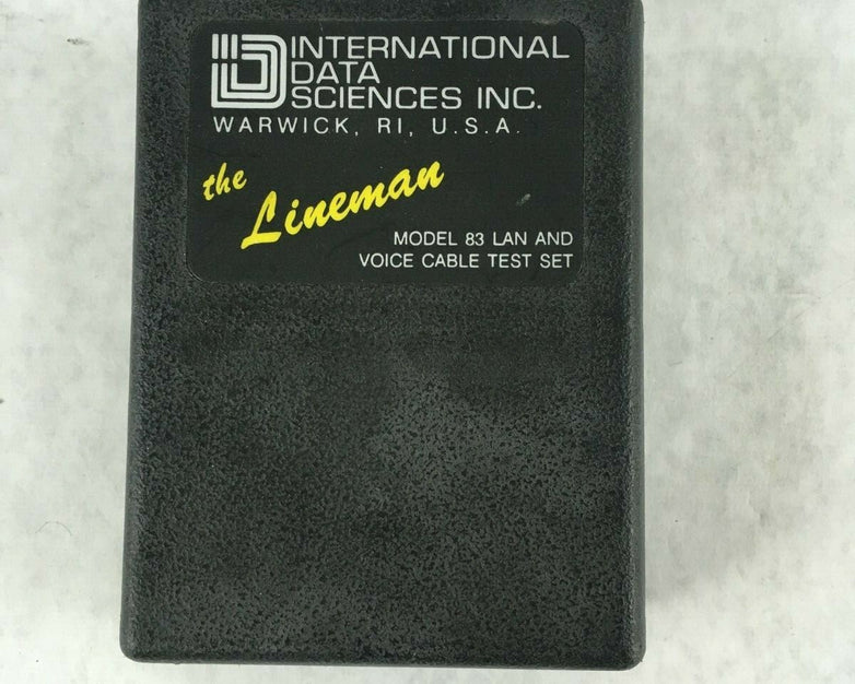 International Data Sciences The Lineman Model 83 Lan Voice Cable Test Set