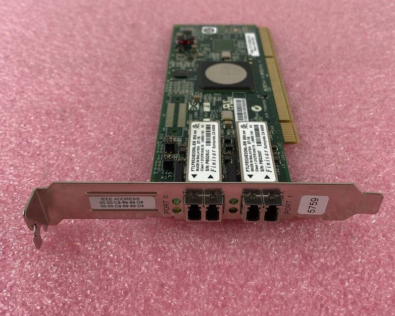 IBM 10N8620 4Gbps 2-Port PCI Fiber Adapter Card (Lot of 2)