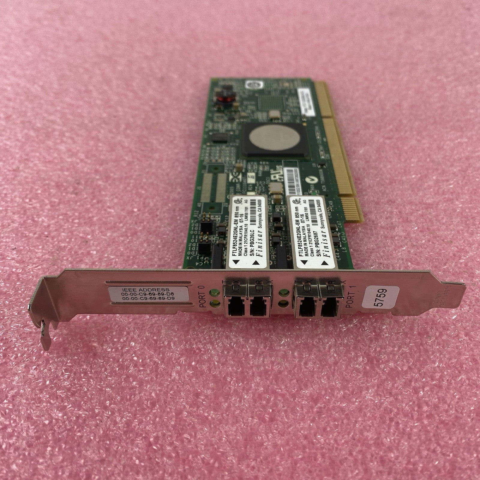 IBM 10N8620 4Gbps 2-Port PCI Fiber Adapter Card (Lot of 2)6