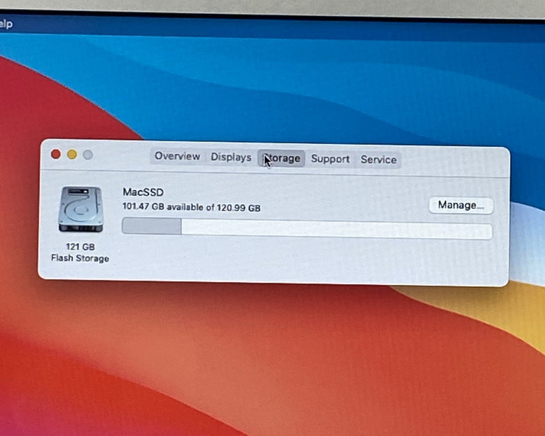 Apple MacBook Air A1466 2013 13" 1.3GHz i5 8GB RAM 120GB SSD os11.7.1 596 Cycles