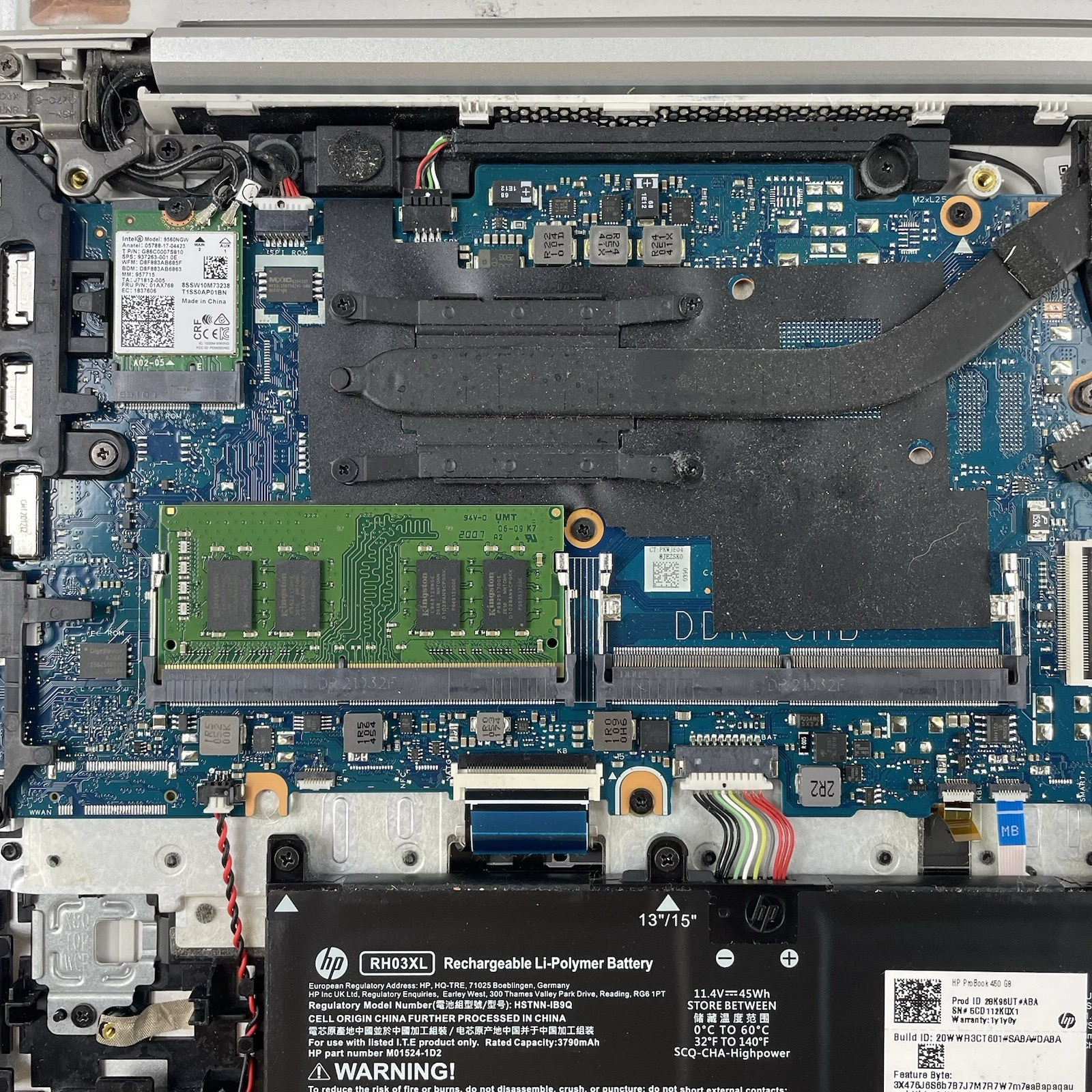 HP ProBook 450 G8 15.6" i5-1135G7 2.40 GHz 8 GB RAM No SSD/OS/AC - Dented22