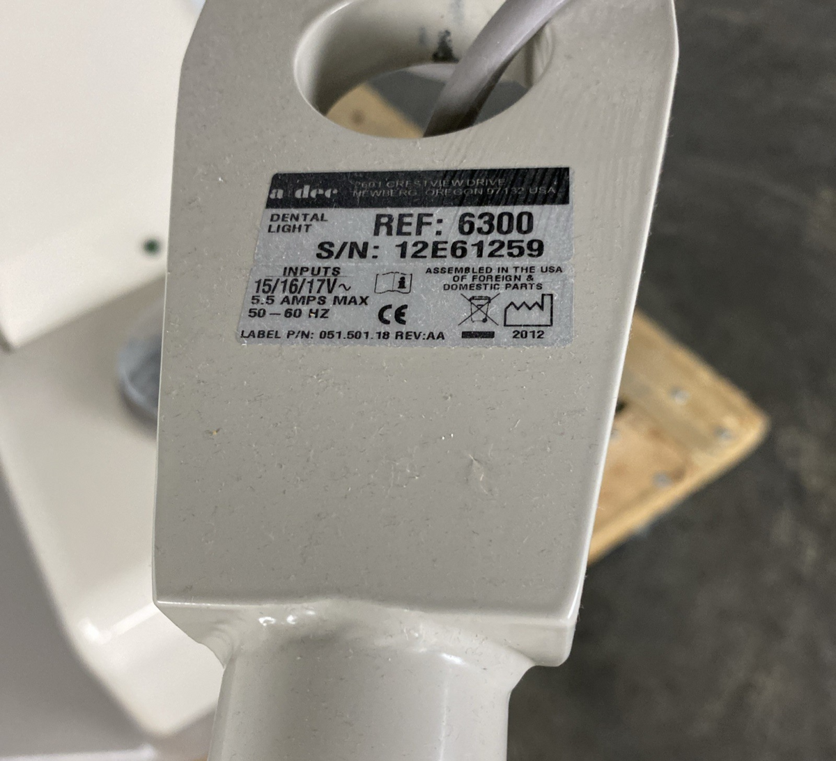 A-Dec 1221 Dental Chair w/ A-Dec 6300 Dental Light22