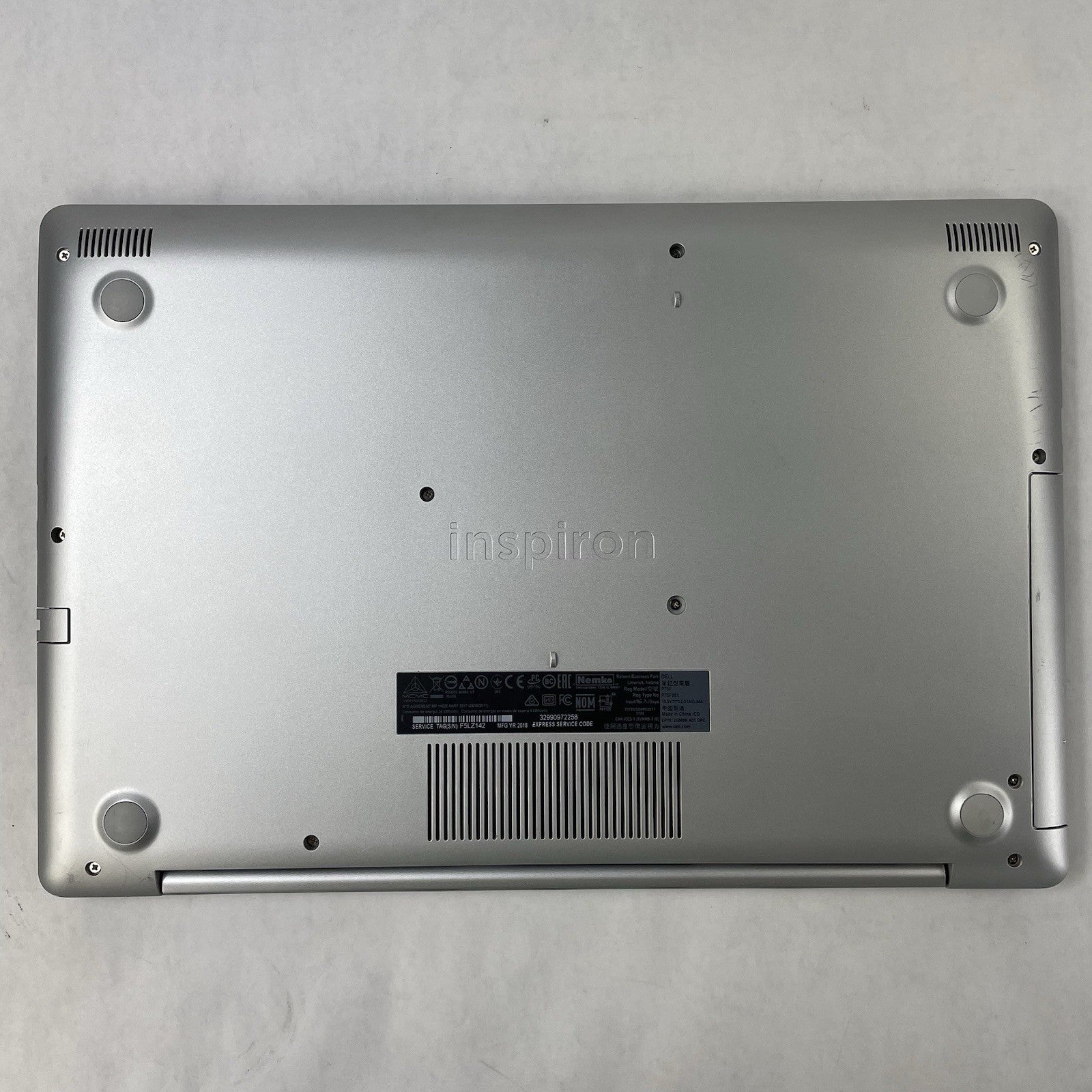 Dell Inspiron 5570 15.6" i7-8550U 1.80 GHz 12 GB RAM No SSD/OS/AC15