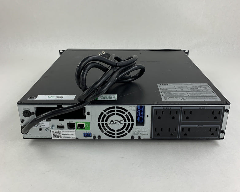 APC SMX1500RM2UCNC X1500 Rackmount 2U Smart UPS Tested No Battery Cartridge