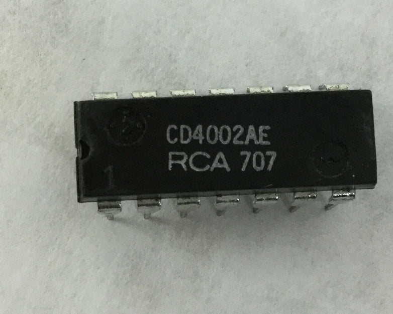 Genuine RCA CD4002AE Integrated Circuit  14 Pin Dip  Lot of 10