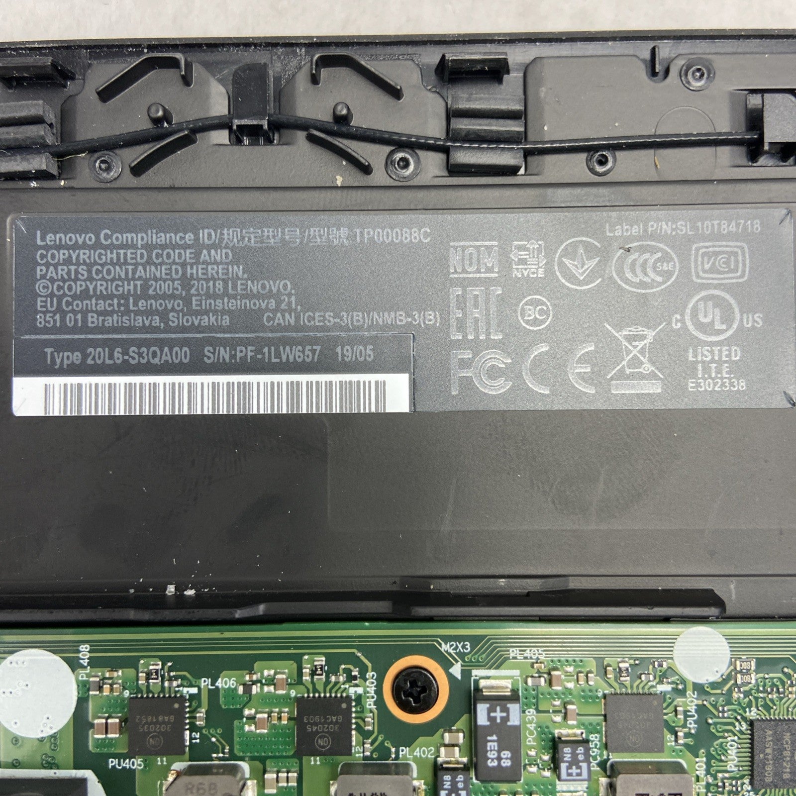 Lenovo ThinkPad T480 Intel Core i5 8350U 1.70GHz 8GB RAM 14" No HDD/OS/Battery