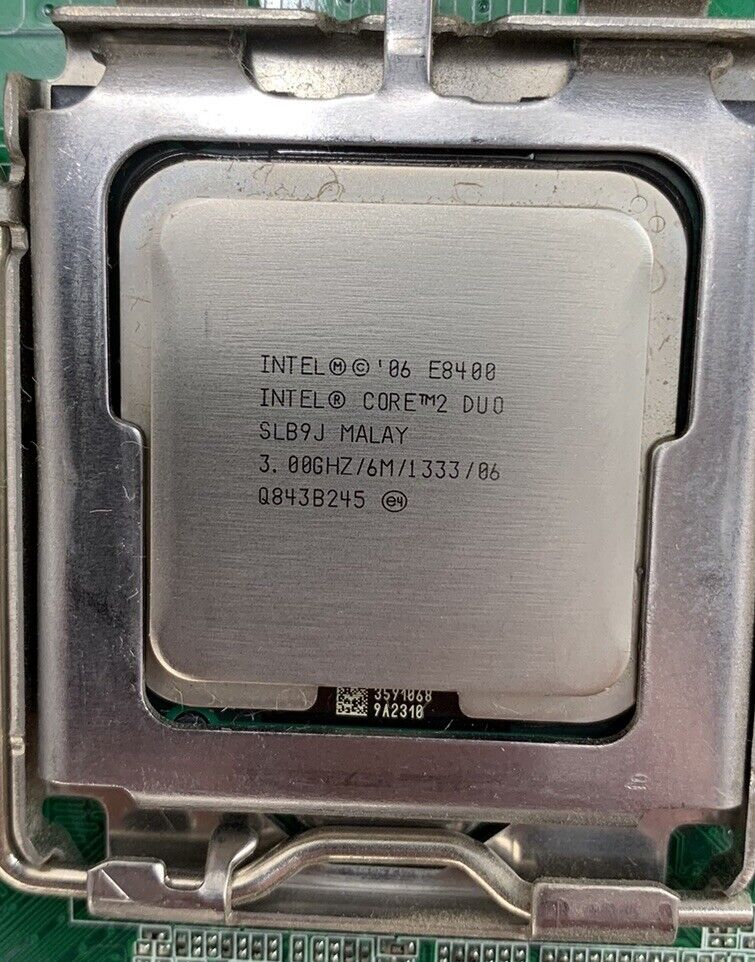 Dell OG214D Motherboard Intel Core 2 Duo E8400 3.00GHz 2GB RAM w/ Shield